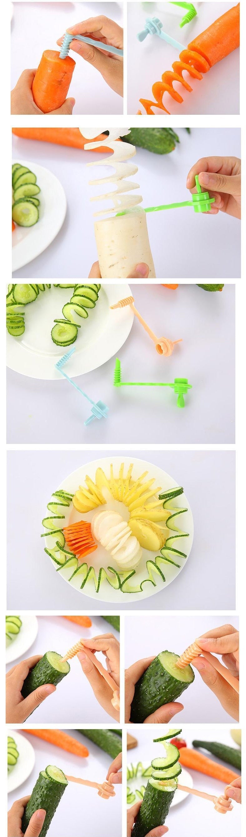 1Pcs Carrot Spiral Slicer
